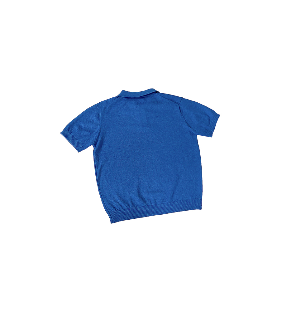 반팔 티셔츠 네이비블루 색상 이미지-S1L15