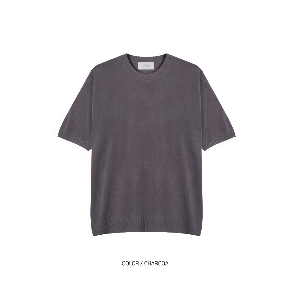반팔 티셔츠 코코아 색상 이미지-S1L51