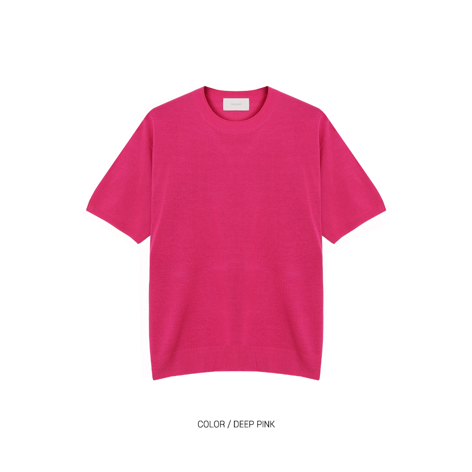 반팔 티셔츠 레드 색상 이미지-S1L49