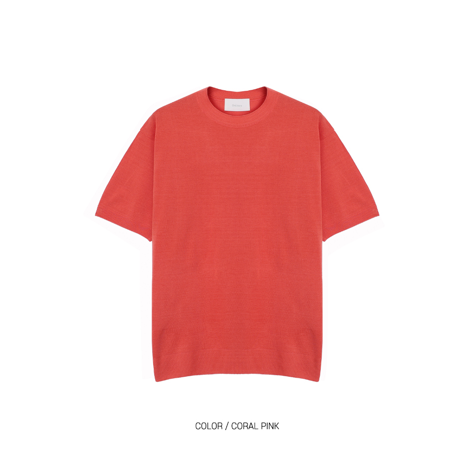 반팔 티셔츠 레드 색상 이미지-S1L48