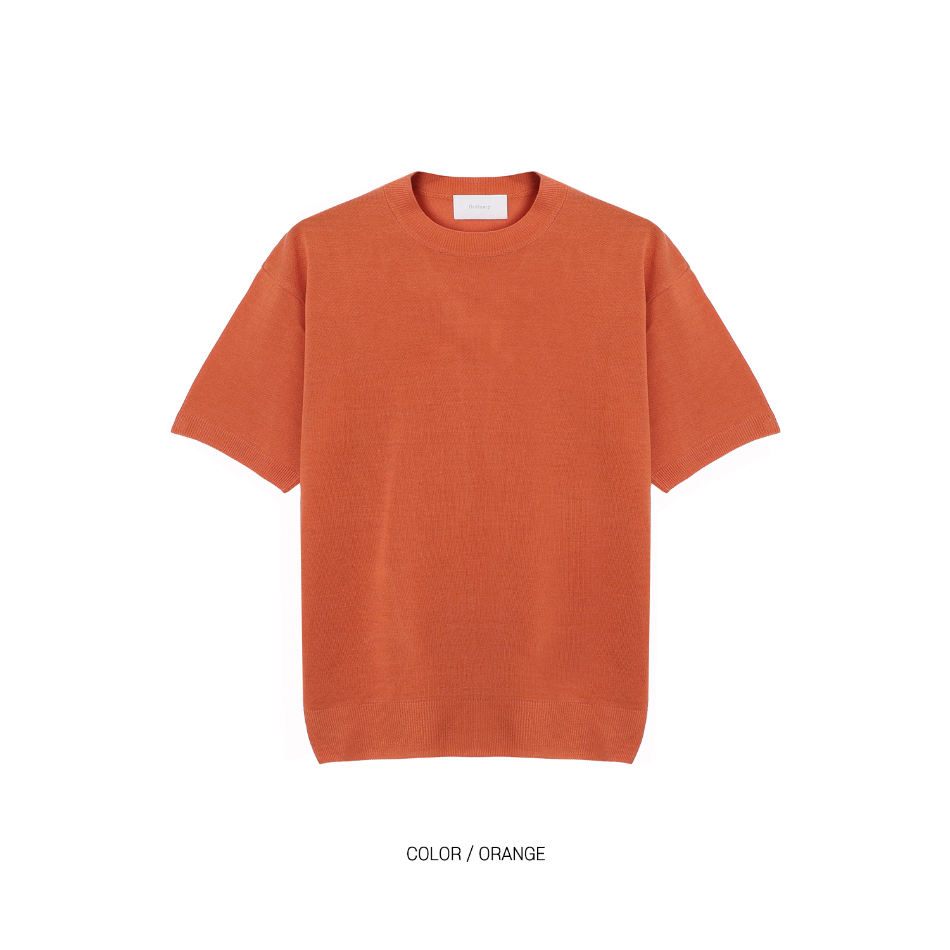 반팔 티셔츠 오렌지 색상 이미지-S1L47