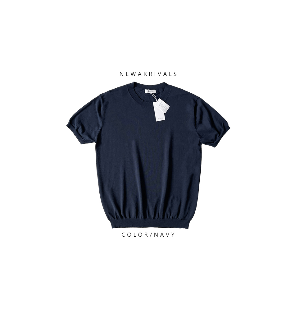 반팔 티셔츠 네이비블루 색상 이미지-S2L12