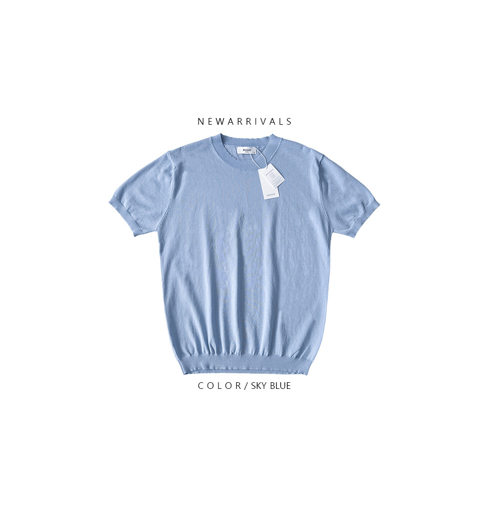 반팔 티셔츠 라벤더 색상 이미지-S2L19