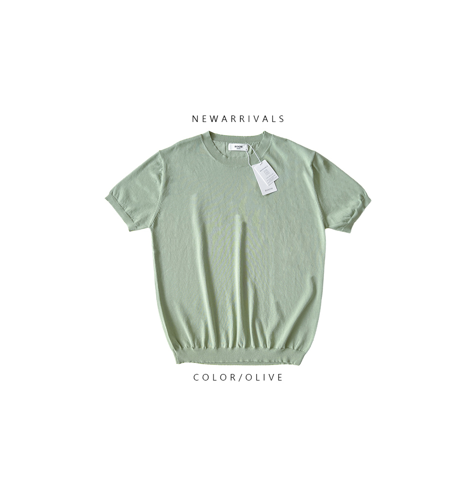 반팔 티셔츠 민트 색상 이미지-S2L20