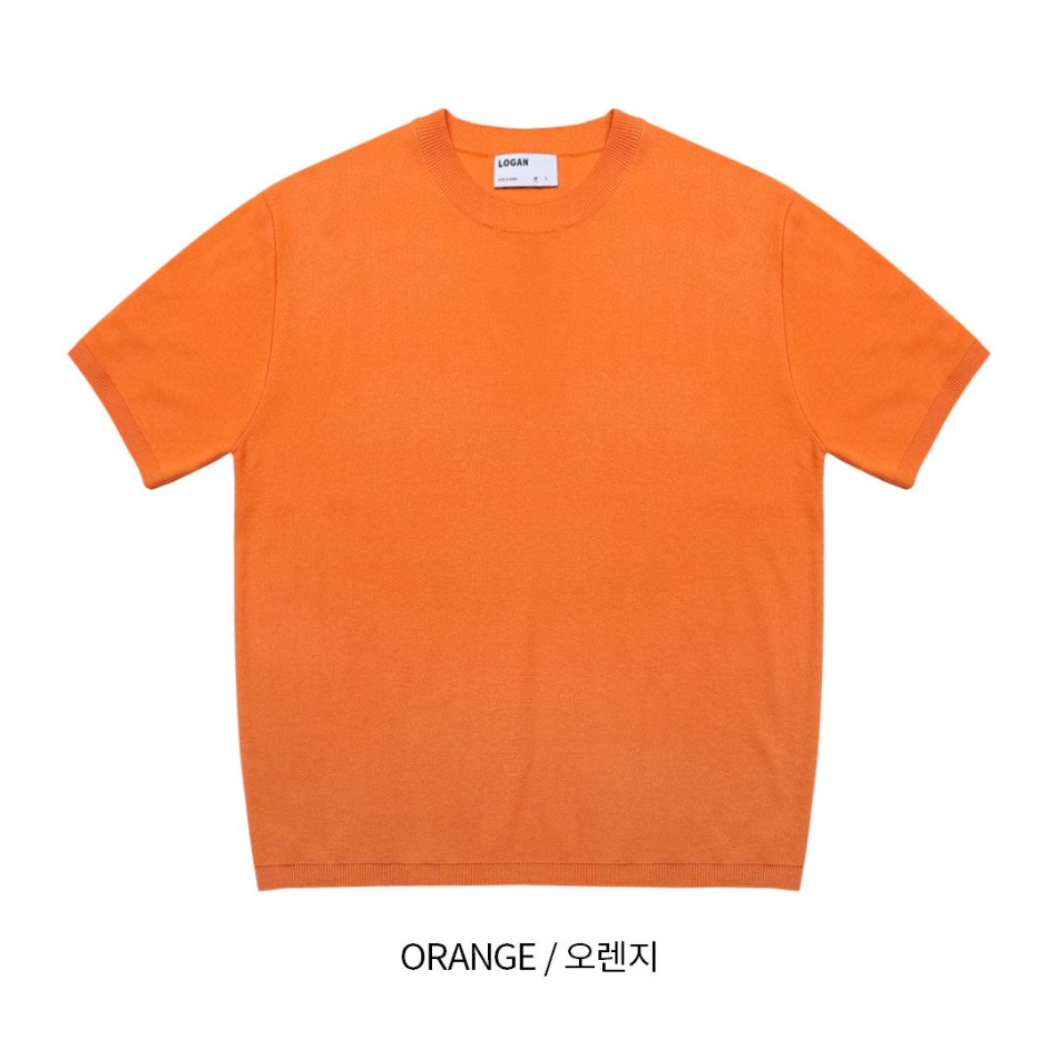 반팔 티셔츠 오렌지 색상 이미지-S1L22