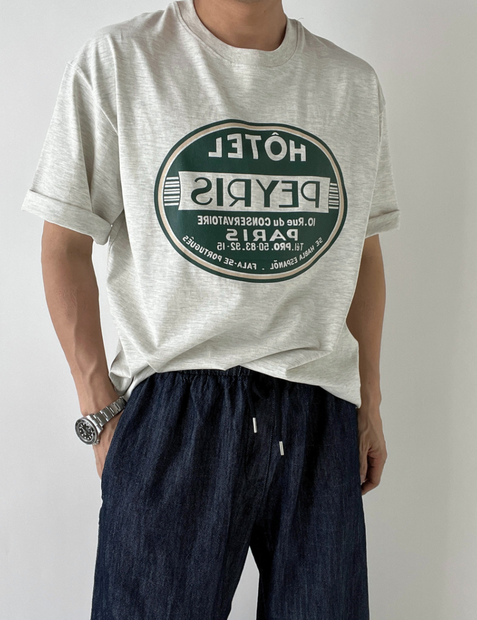 반팔 티셔츠 모델 착용 이미지-S2L14